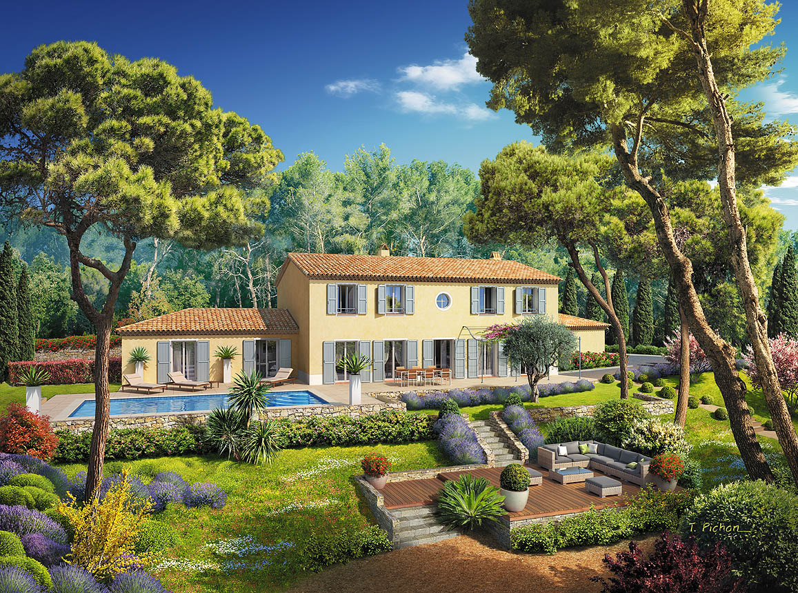 perspective - immobilier - programme PIERRES DE PROVENCE