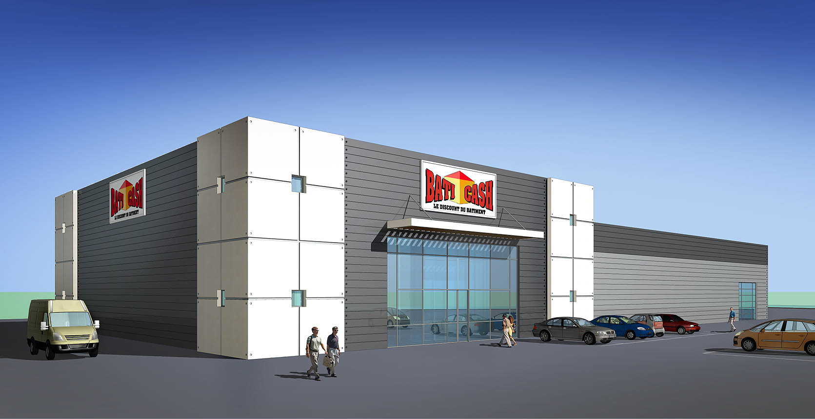 image 2D-3D - architecture - projet BATI CASH