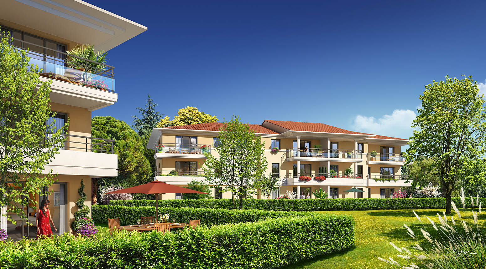 perspective - immobilier - programme L’ÎLE Ô VERT