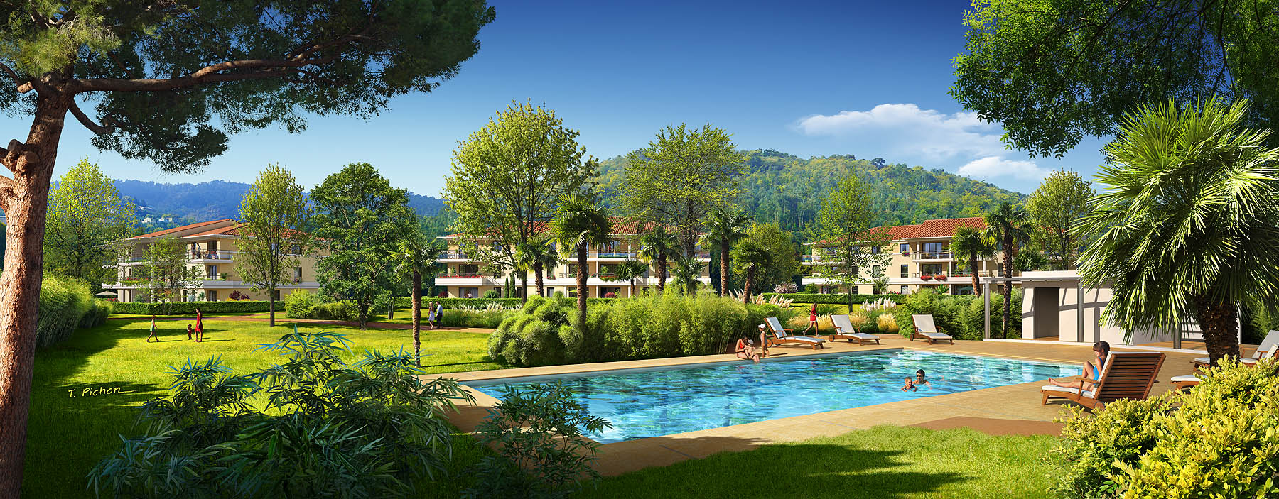 perspective - immobilier - programme L’ÎLE Ô VERT