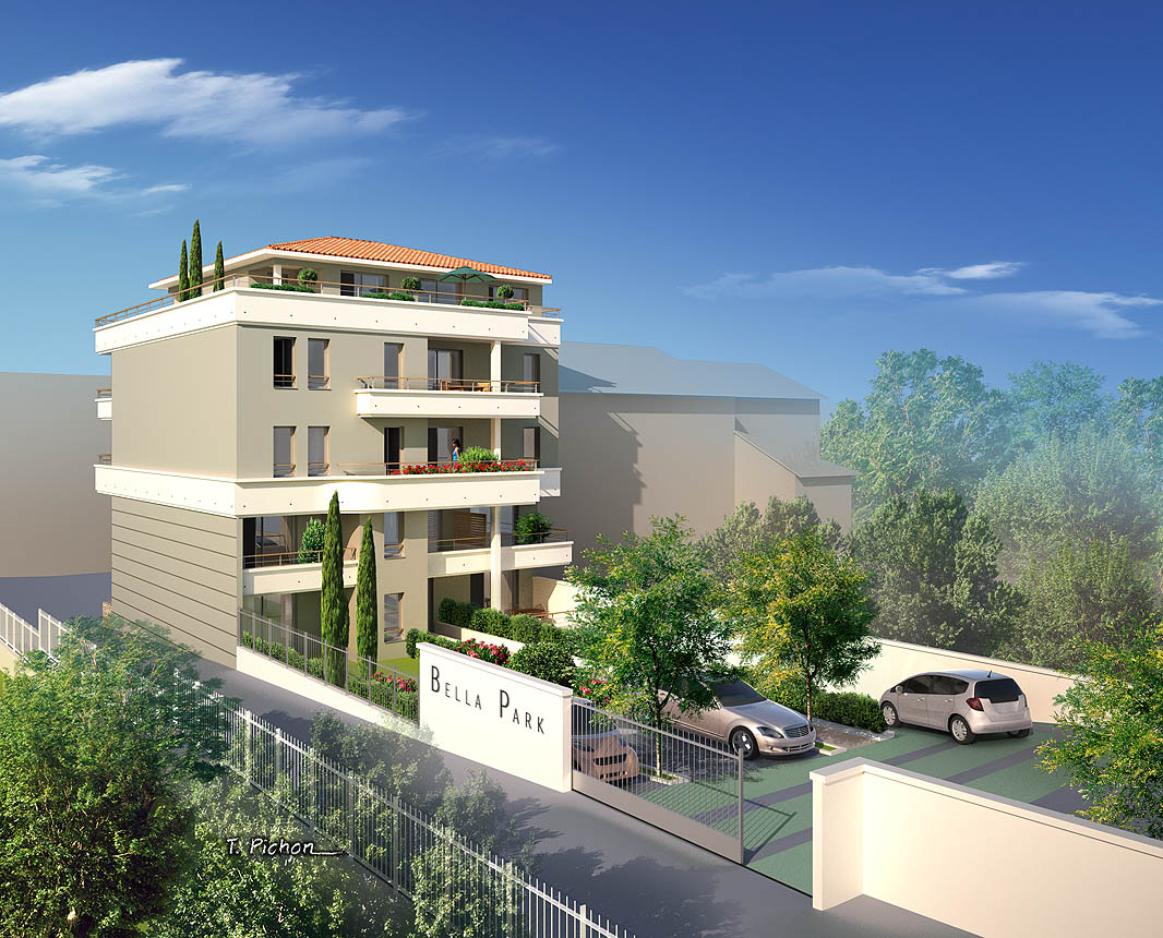 insertion dans site - architecture - projet BELLA PARK