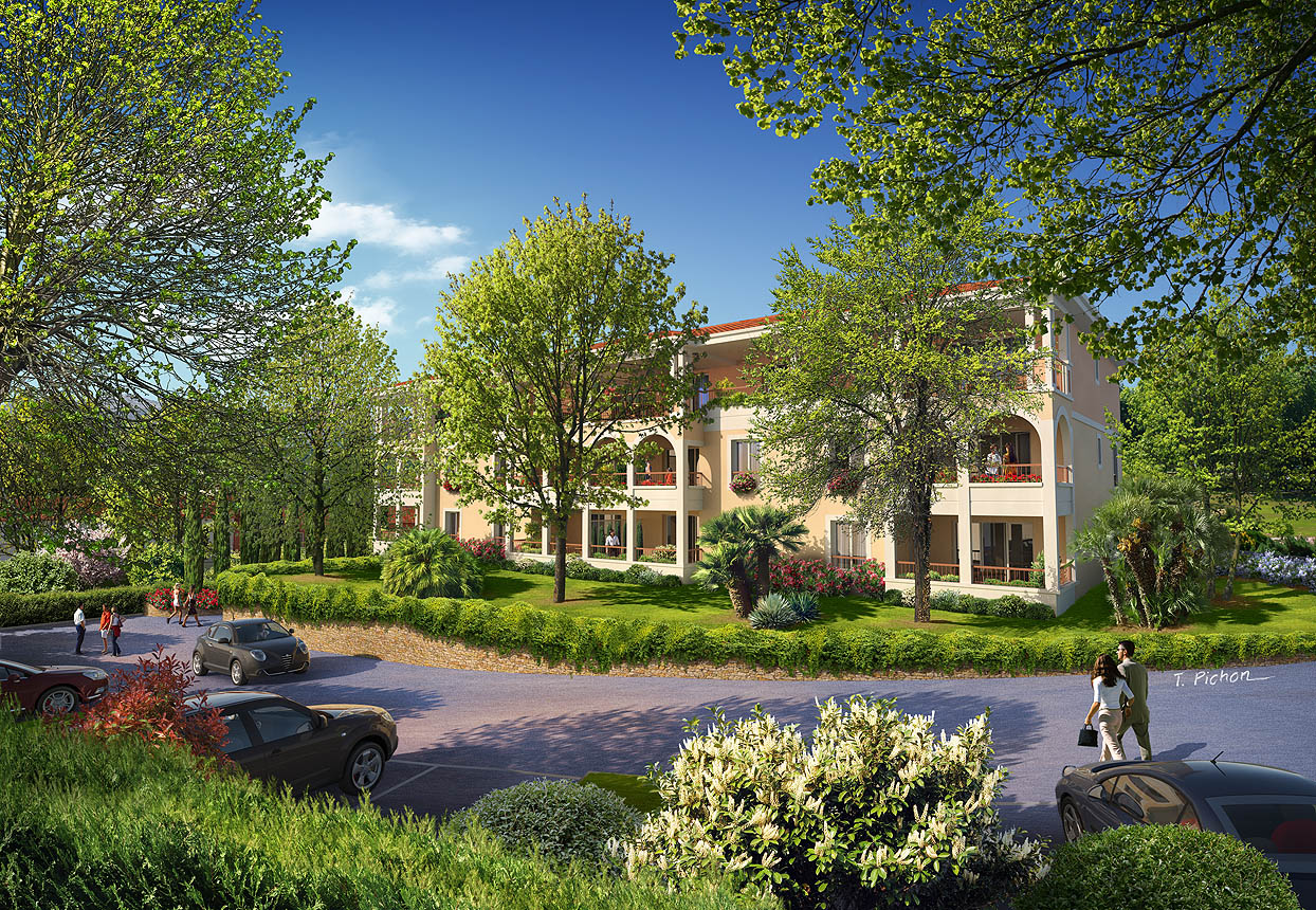 insertion dans site - architecture - projet 06 CANNES LA BOCCA