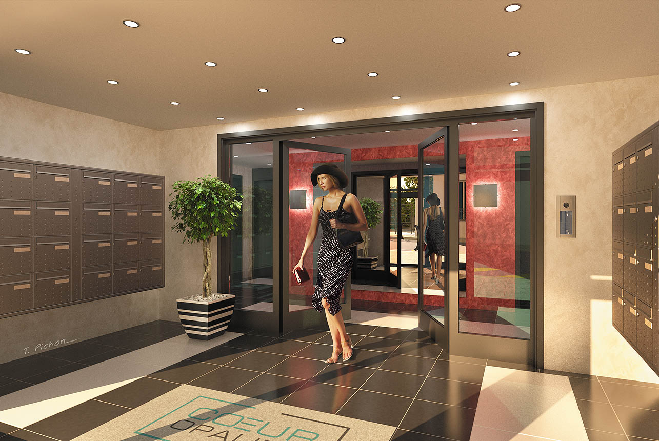 perspective - immobilier - programme COEUR OPALINE