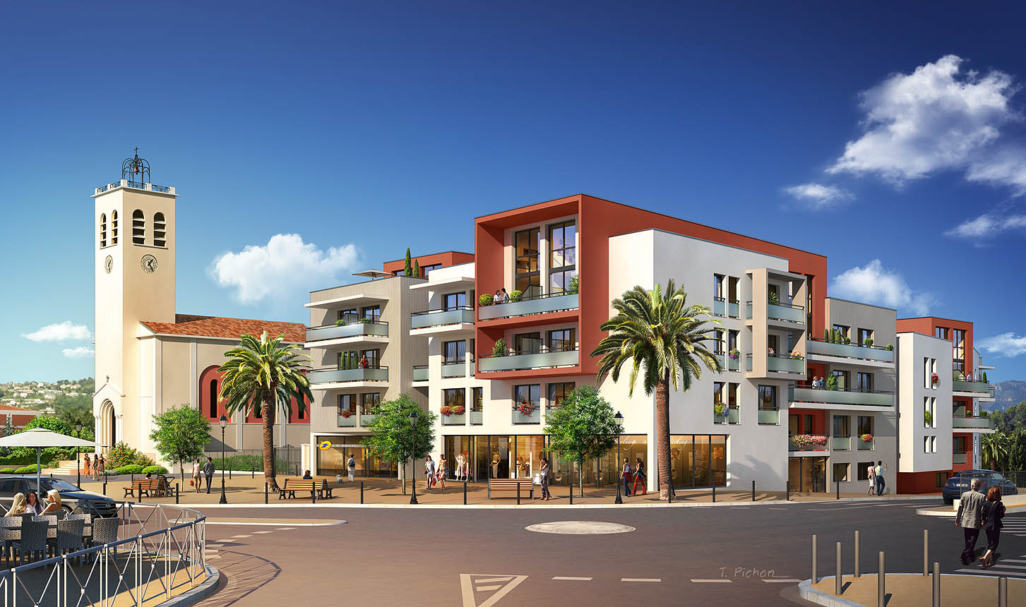 perspective - immobilier - programme CÔTÉ VILLAGE