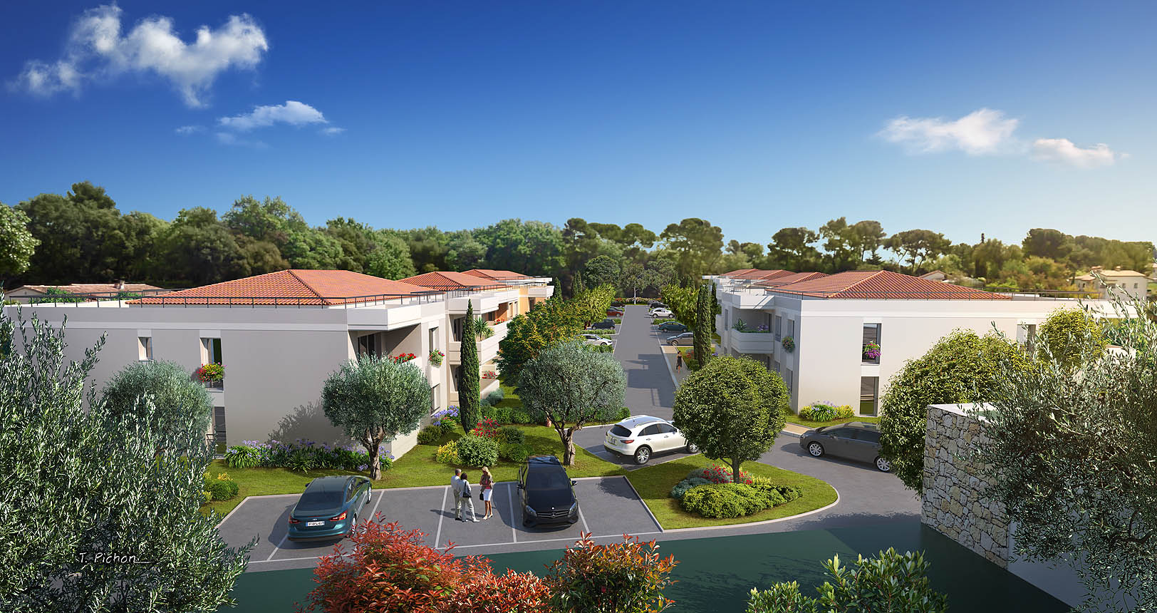 insertion dans site - architecture - projet VAL DE POMME