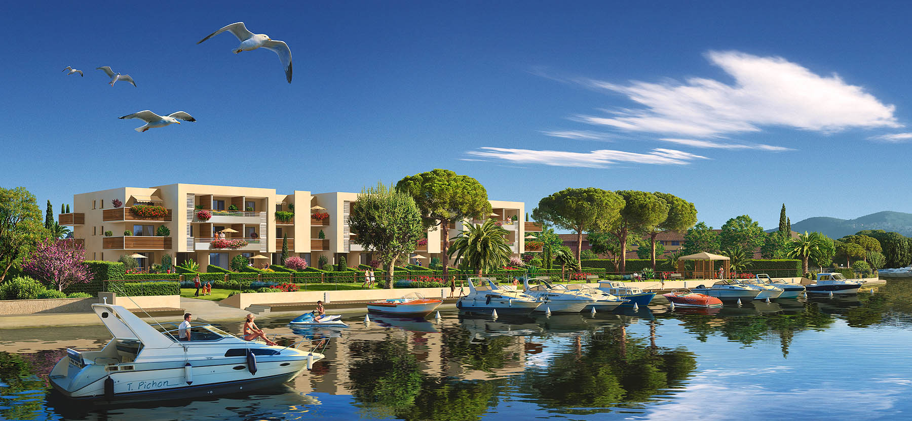 perspective - immobilier - programme CARRÉ MARINE